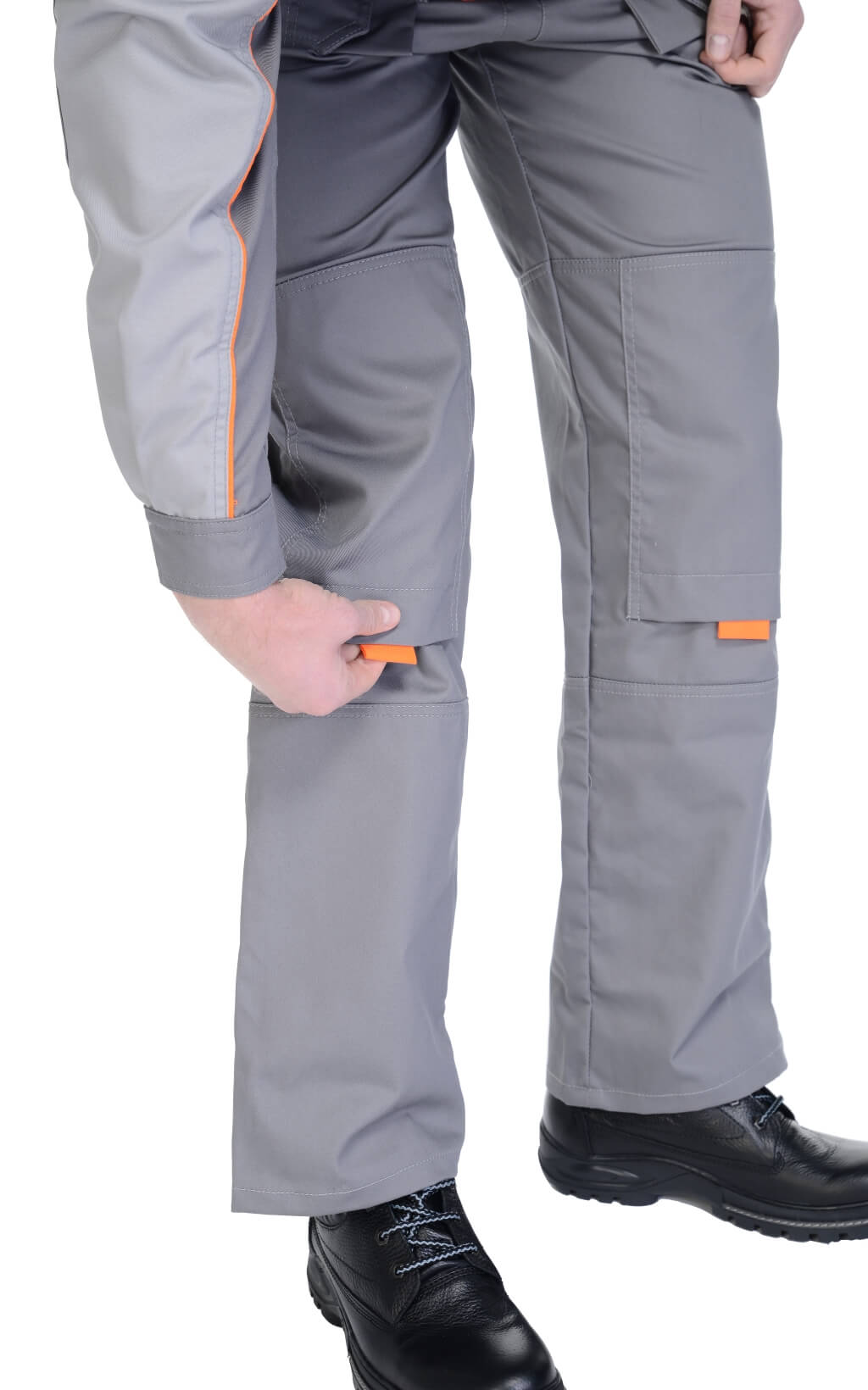 69439 Полукомбинезон "Профессионал-2" темно-серый со светло-серым  Летняя спецодежда  размер 64-66/182-188  - Вид №7