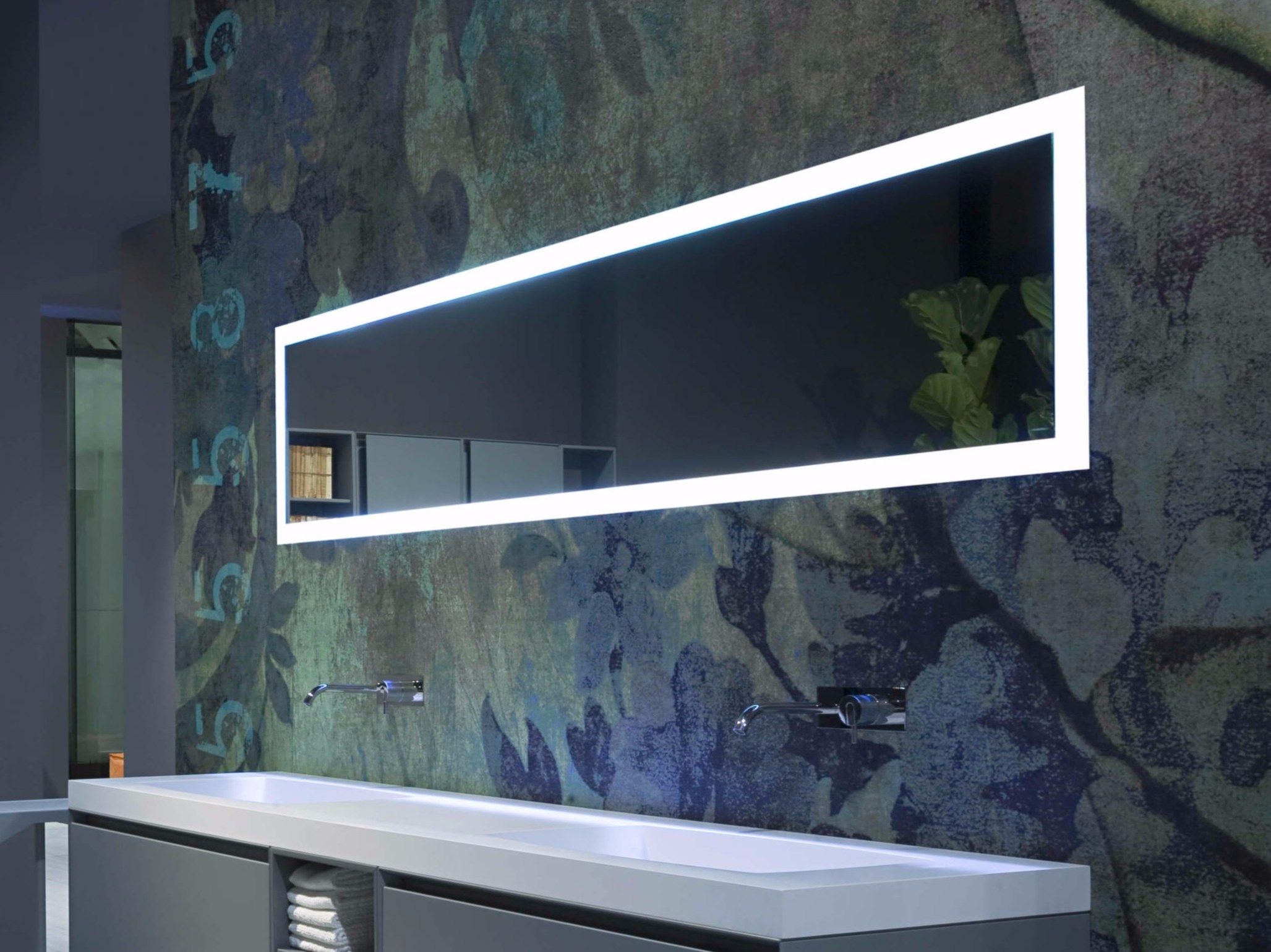 Прямоугольное зеркало со встроенным освещением Antoniolupi PERIPLO ARCH-00079342