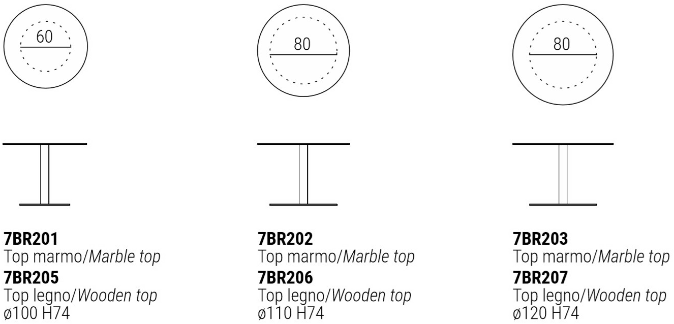 Marelli Круглый мраморный стол Break sun-id-1500826 - Вид №5