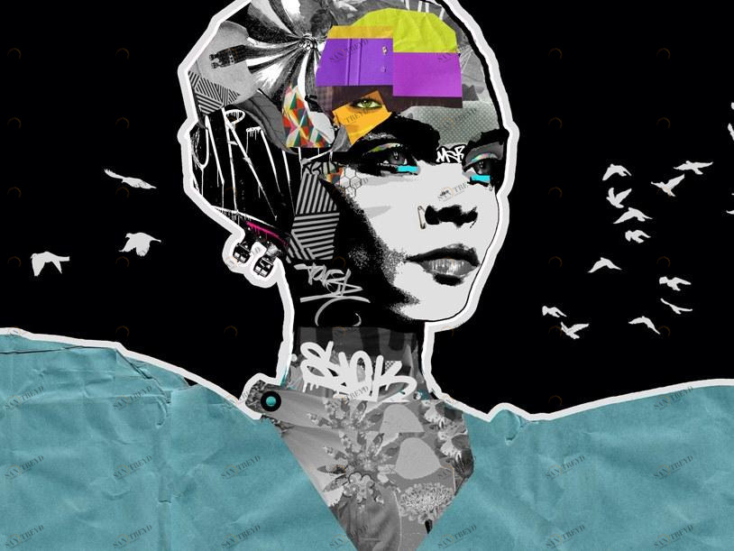 MOMENTI Авторский художественный принт Crazy home paintings Gi-001