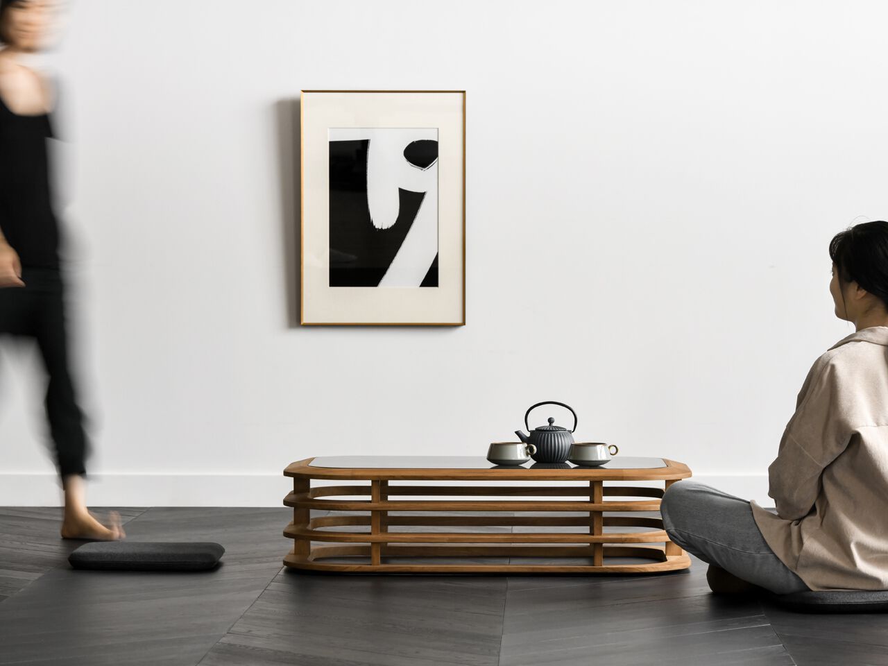 Низкий журнальный столик из массива дерева Air Division Liner ARCH-00072410 - Вид №5