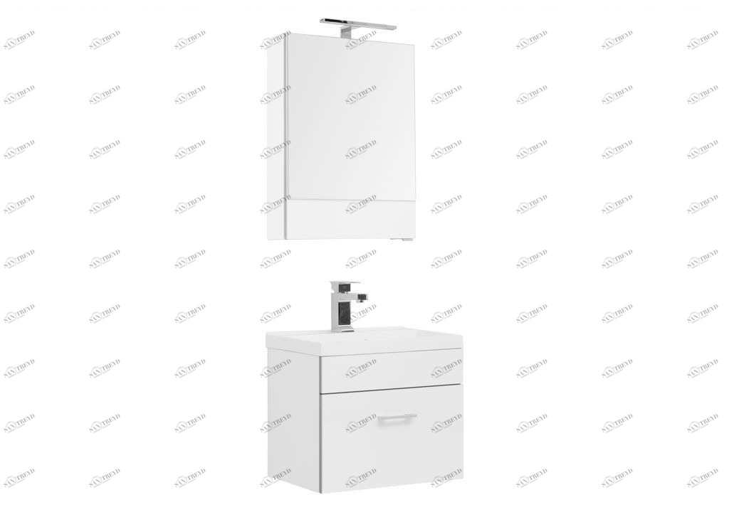 Мебель для ванной Aquanet Верона NEW 50 белый (подвесной 1 ящик) 00231053