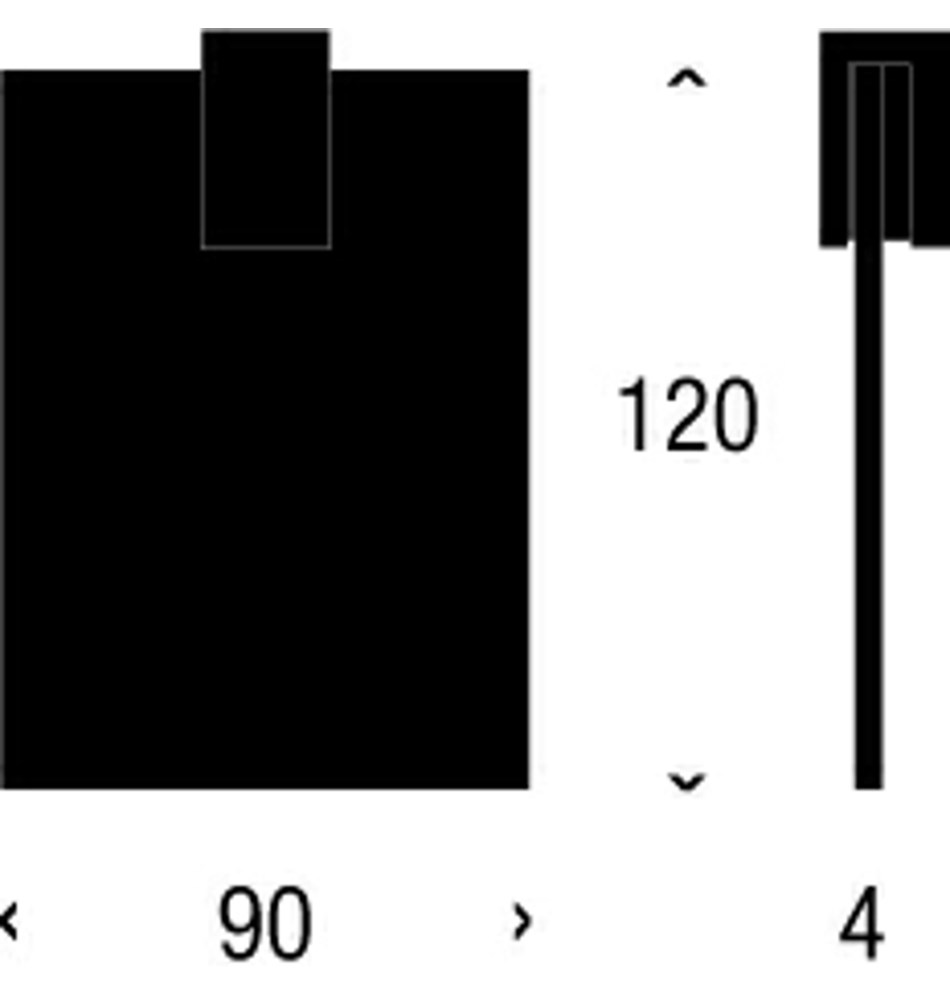 FROST Полка 5, 9см » полированная. цинк / латунь Полированный хром Q303309025  - Вид №2