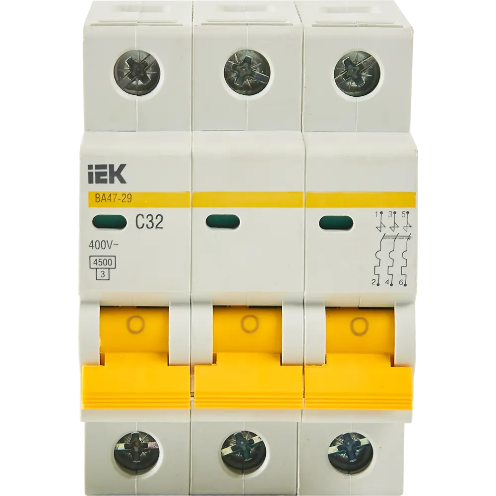 Автоматический выключатель IEK ВА47-29 3P C32 А 4.5 кА 11875363 STLM-2075046  - Вид №2