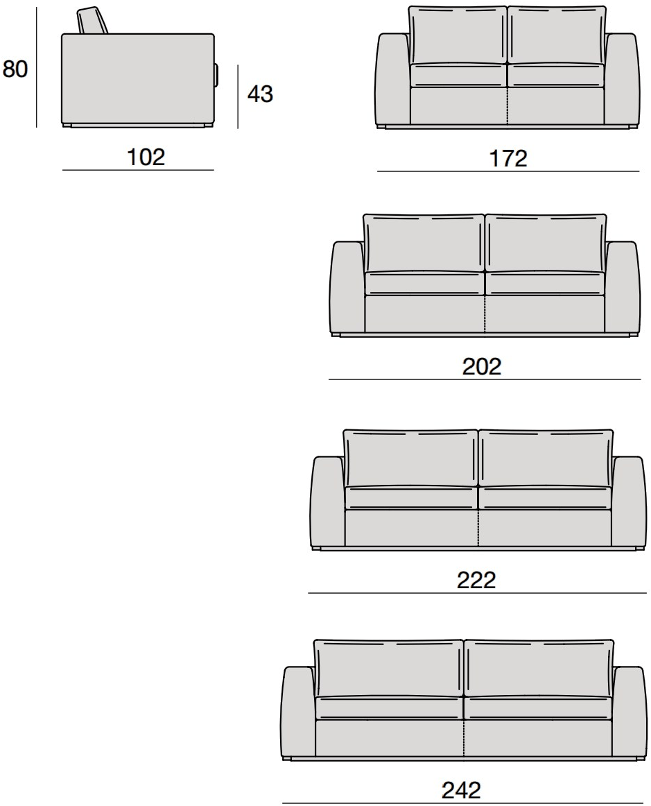 CTS SALOTTI 3-х местный кожаный диван Andy sun-id-1468312 - Вид №4