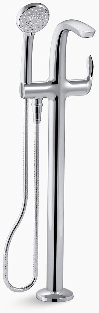 KOHLER Напольная накладка для ванны Refinia с ручным душем K-T97334-4-BN  - Вид №1