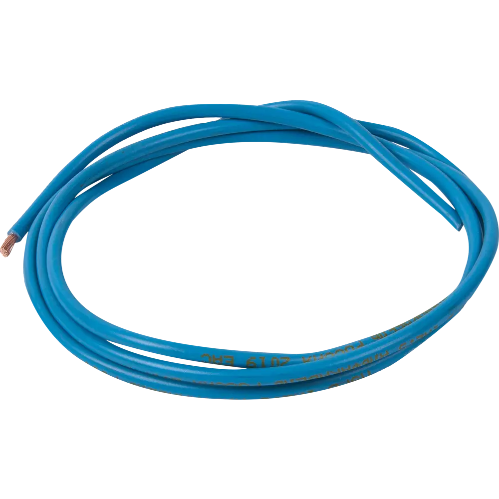 Провод Electraline ПУГВ 1x2.5 мм на отрез ГОСТ цвет синий 82532345 STLM-2074782  - Вид №1