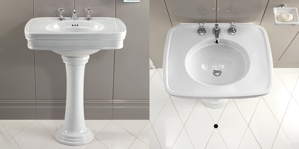 IBLG13FROSE Подвесная раковина настенная овальная Devon&Devon  белая  - Вид №1