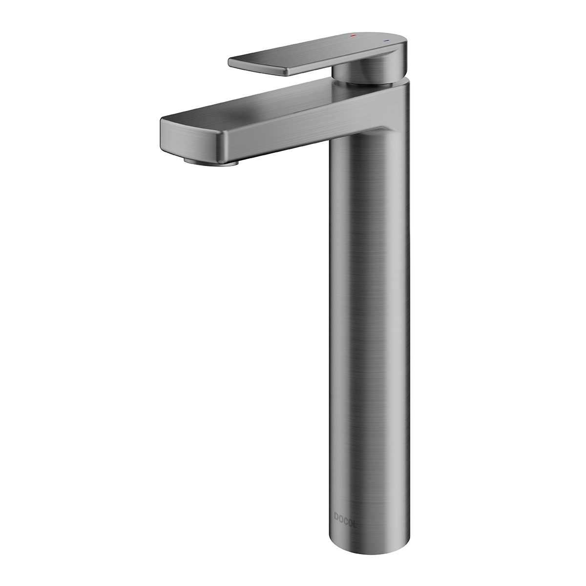 00847870 Однорычажный унитаз из полированного никеля с высоким изливом Docol ARGON 