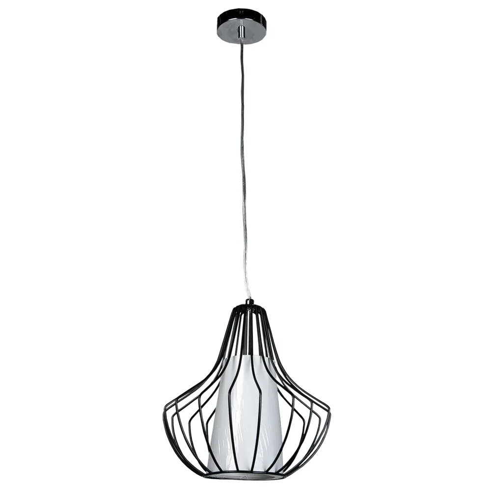 Подвес Pear 1xE27x60 Вт, металл/ткань, цвет чёрный 17862660 STLM-2088237 Santreyd 