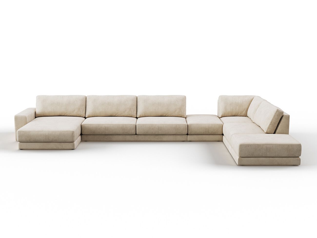 Угловой диван из ткани с полуостровом DÔME DECO Awaken ARCH-00099055 - Вид №12