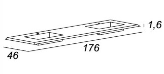 Мебель для ванной CEZARES BELLAGIO 175 Light Green Stone - Вид №8