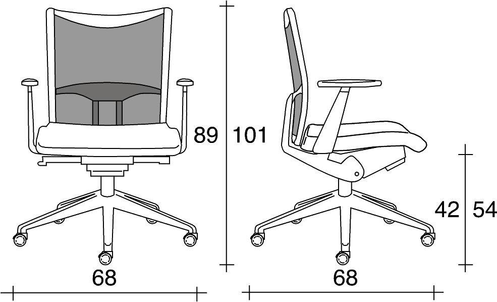 TALIN Сетчатое офисное кресло на 5 спиц с подлокотниками на колесиках Avianet sun-id-1351470 - Вид №1
