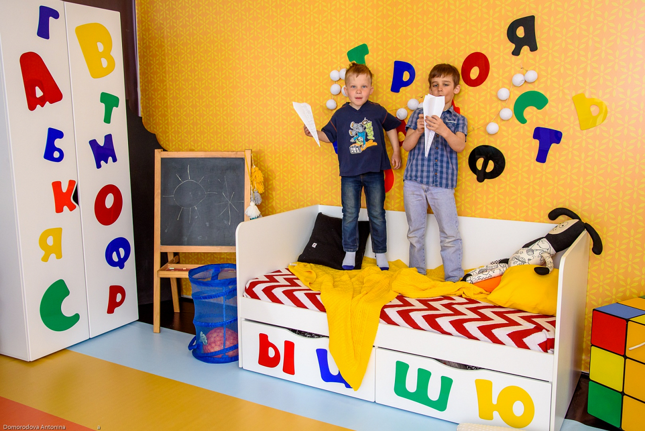 Детский диван-кровать с 2 ящиками "Абвгдейка" МАНДАРИН АБВГДЕЙКА 178607 Белый Santreyd  - Вид №8