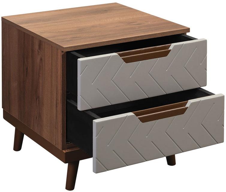 1396 Тумба прикроватная Сканди Грей R-HOME 4009268h_Грей - Вид №1