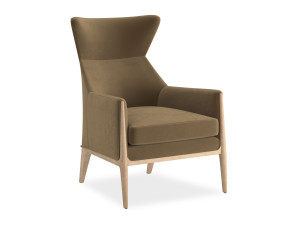 Бархатное кресло с подлокотниками