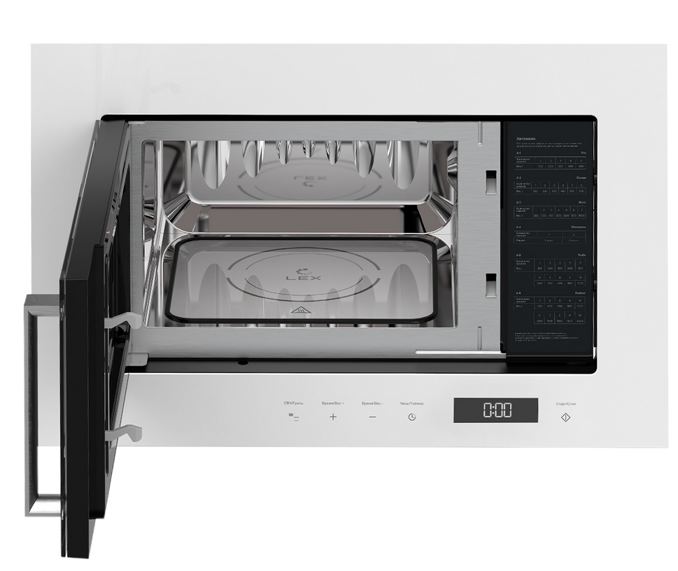 9173728 Встраиваемая микроволновая печь LEX BIMO 20.07 WH белый STDN-0123322 - Вид №1
