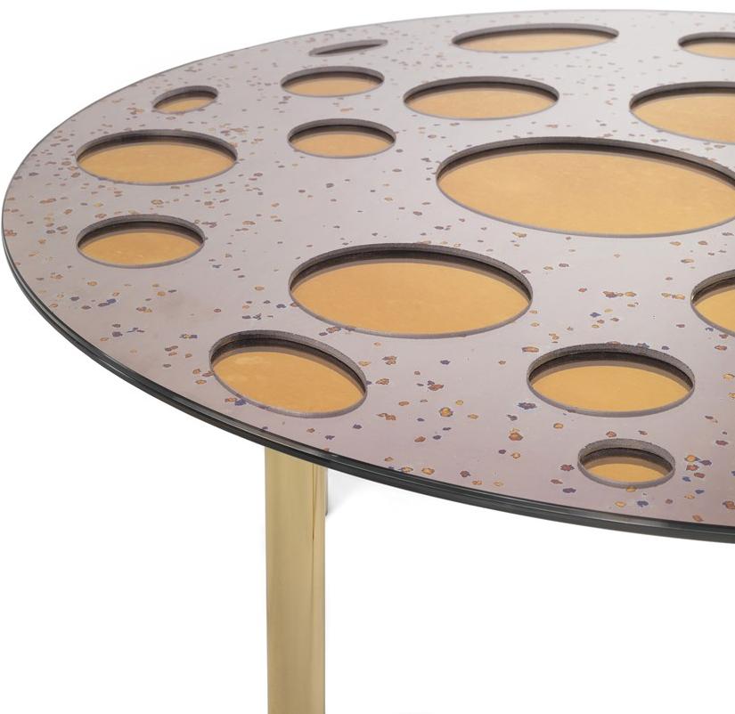 JCP UNIVERSE Низкий круглый металлический журнальный столик sun-id-1471855 - Вид №4