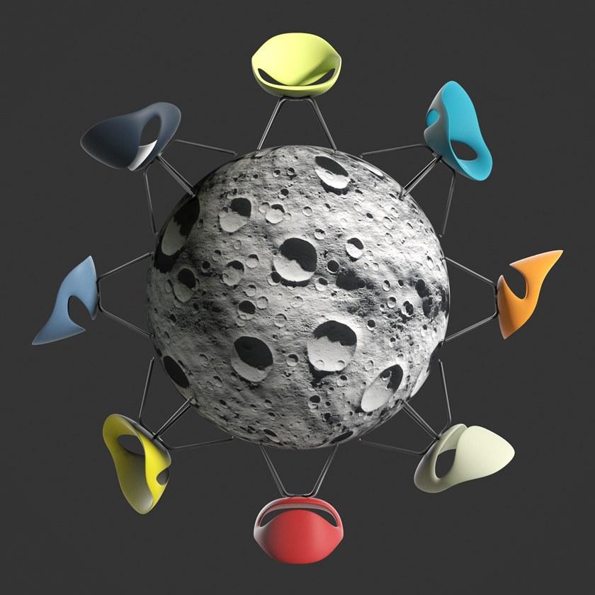 Tonon Стул из пеноматериала с металлической основой Moon 908.01 - Вид №16