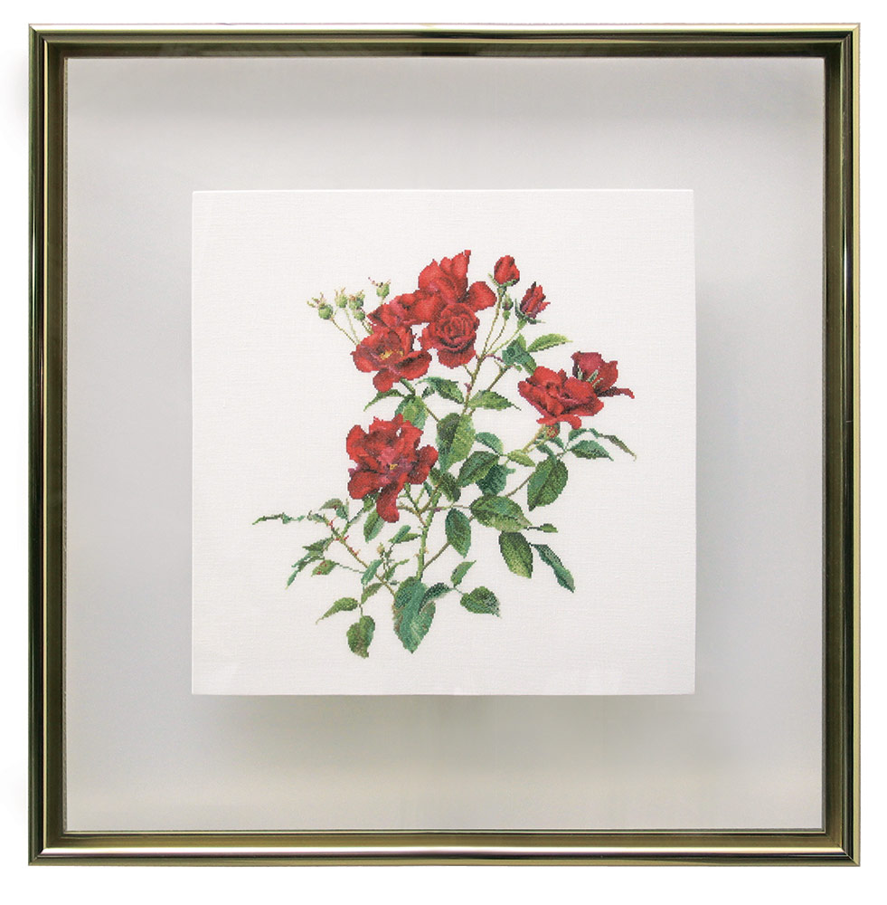 411А Набор для вышивания Пылкий цветок 44 х 44 см Thea Gouverneur 