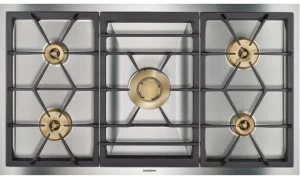 Gaggenau Газовая встраиваемая плита из нержавеющей стали Vario 400 Vg491211