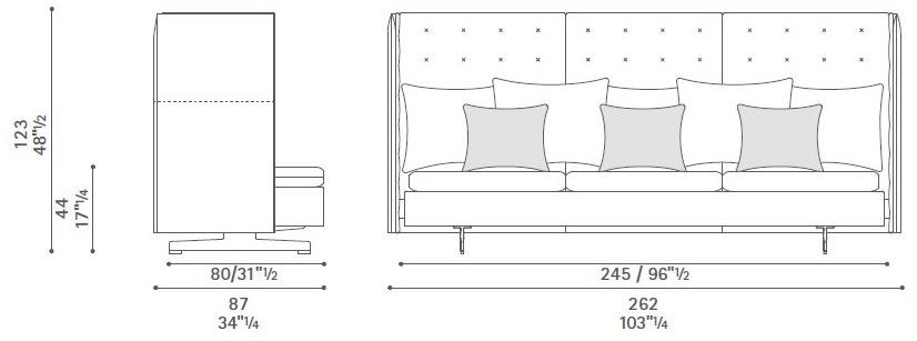 Poltrona Frau Диван с высокой спинкой La collezione - divani e poltrone sun-id-1429752 - Вид №11