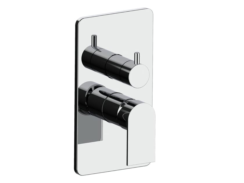 Однорычажный смеситель для душа с переключателем с пластиной Rubinetterie Frattini Птолемей ARCH-00023941