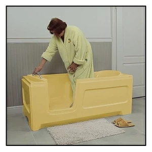 Ванна с дверцей Akcjum Relax 150-80-LH-Z лежачая левосторонняя желтая