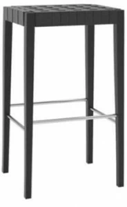 Andreu World Высокий табурет из дуба с подставкой для ног Valeria Bq7517-bq7526