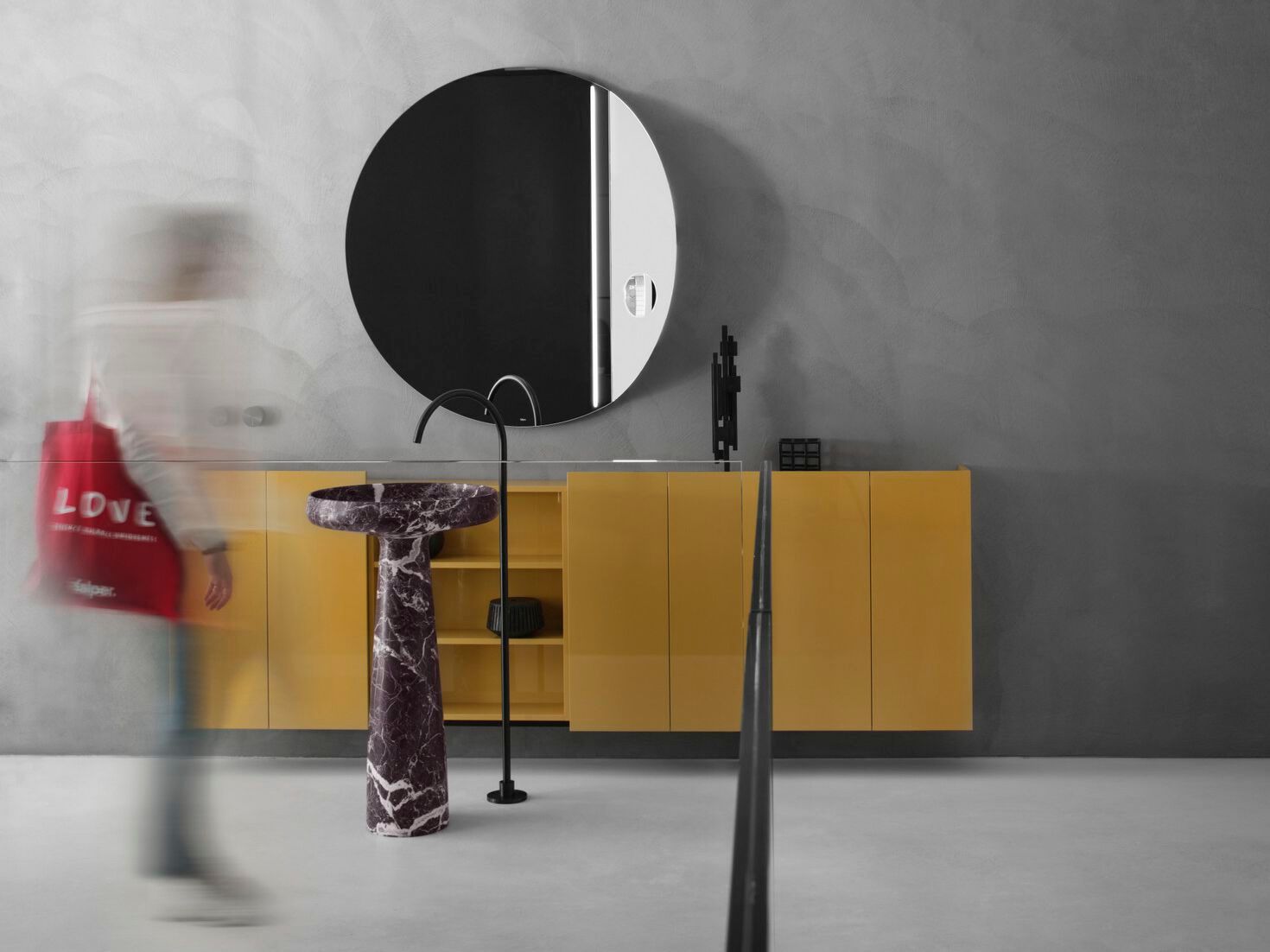 Подвесной шкаф для ванной комнаты с дверцами Falper Ognidove ARCH-00056813