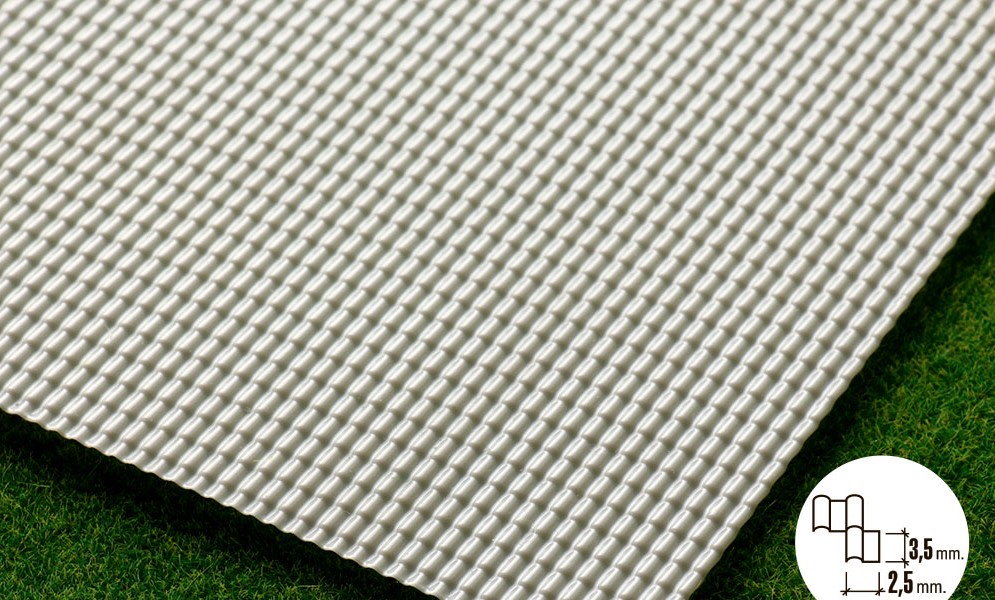 1/87 Объёмная текстура 18 х 27 х 0.03 см 041-mch-087 металлочерепица Morrison 