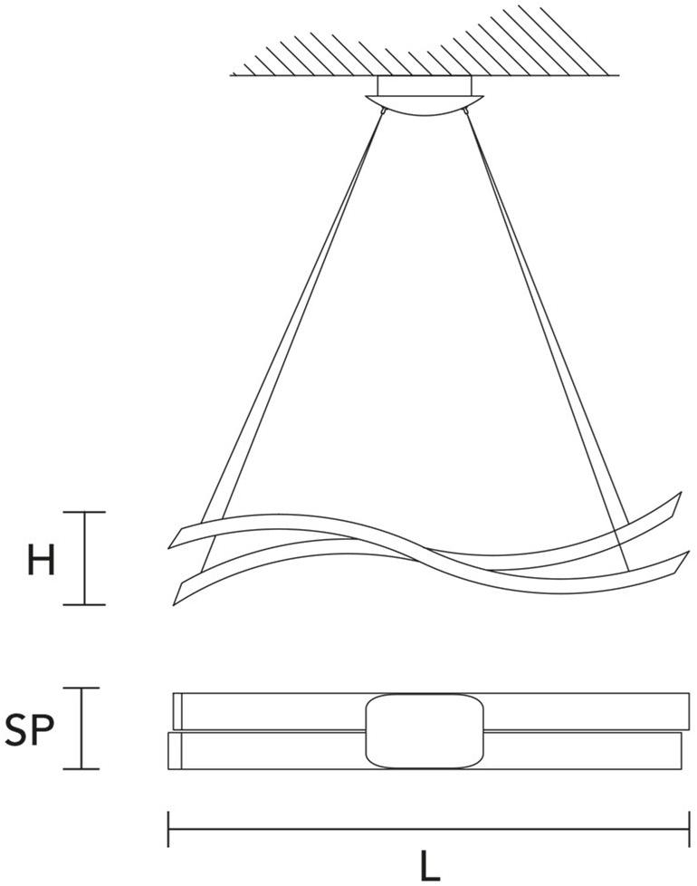 Masiero Светодиодный подвесной светильник с прямым светом из дуба Libe sun-id-1392896 - Вид №2
