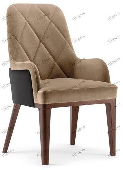 Tirolo Кресло из мягкой ткани с подлокотниками и высокой спинкой Gill 070 pl