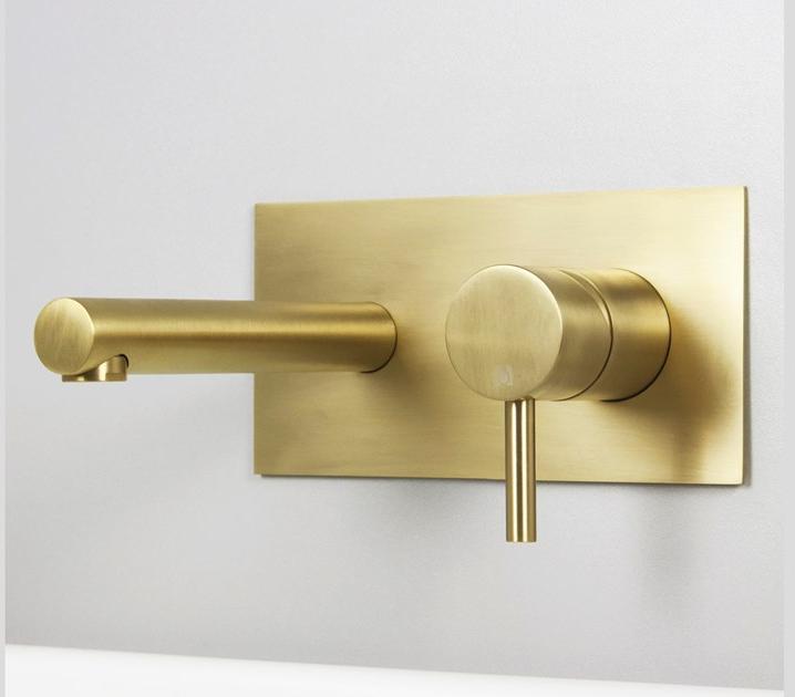 Super Inox Смеситель для умывальника настенный на 2 отверстия с тарелкой Dmb 0031197x - Вид №2