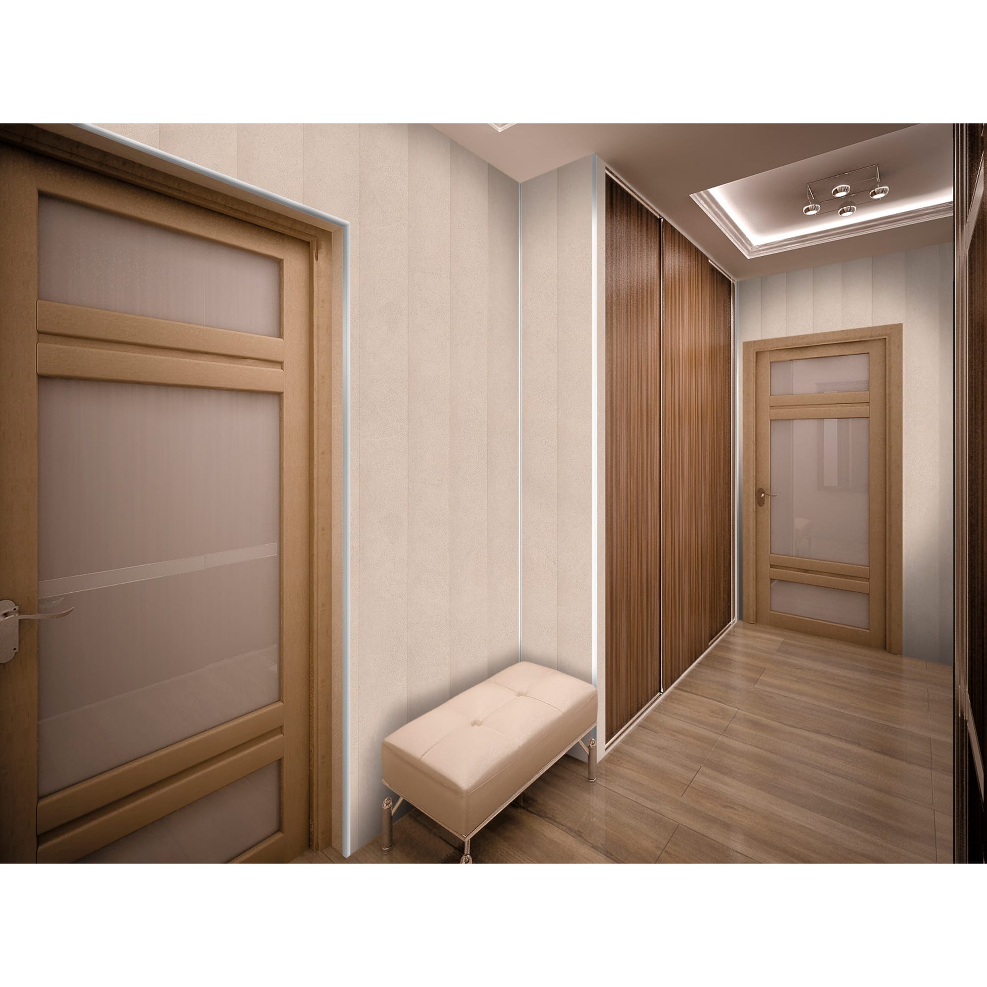 81947511 Панель ПВХ Ренова бежевый 8 мм 2700х250 мм 0.675 м² Santreyd  - Вид №3