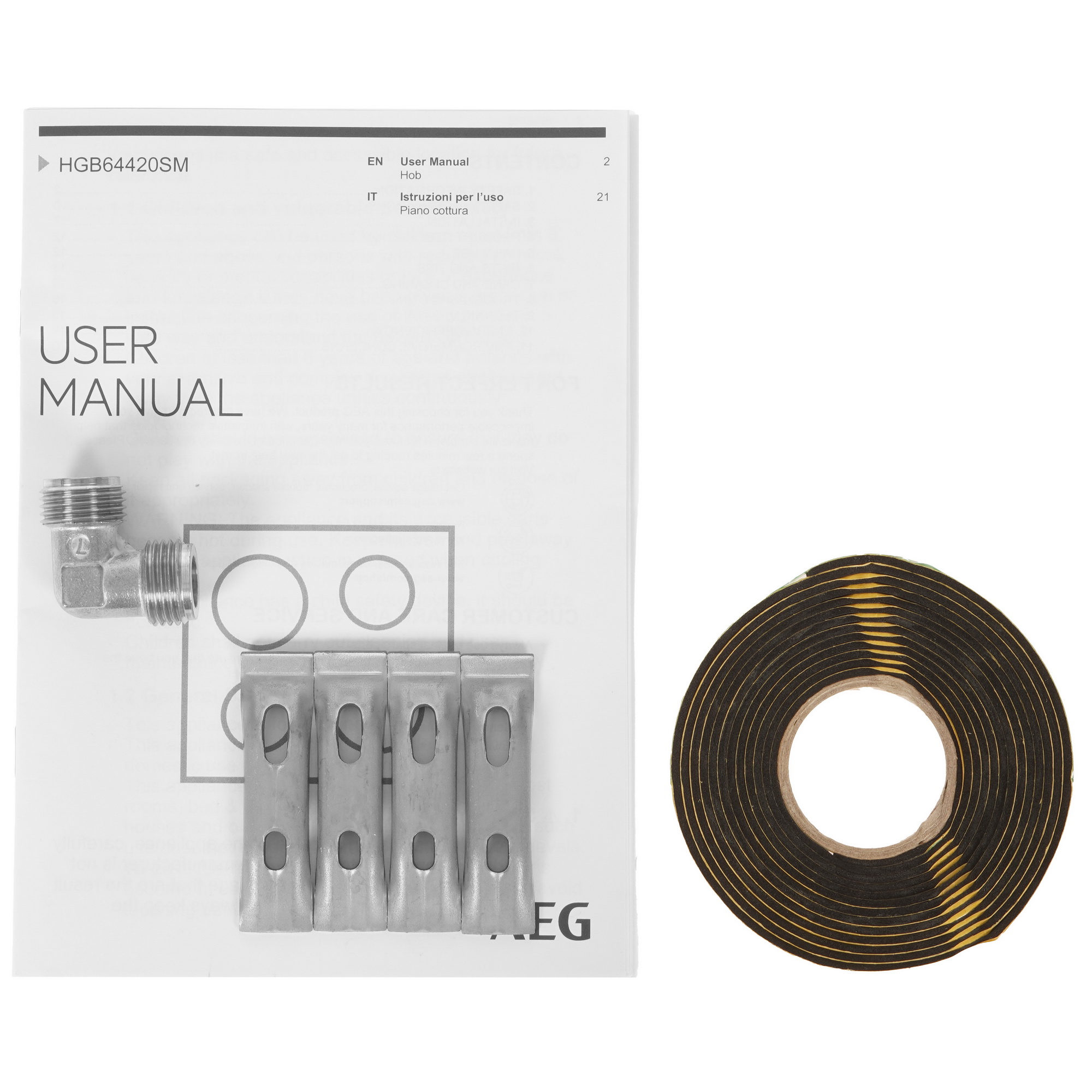 9101665 Газовая варочная поверхность AEG HGB64420SM STDN-0144585 - Вид №5