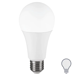 Лампа светодиодная Lexman A70/75 E27 175-250 В 18 Вт матовая 2000 лм нейтральный белый свет