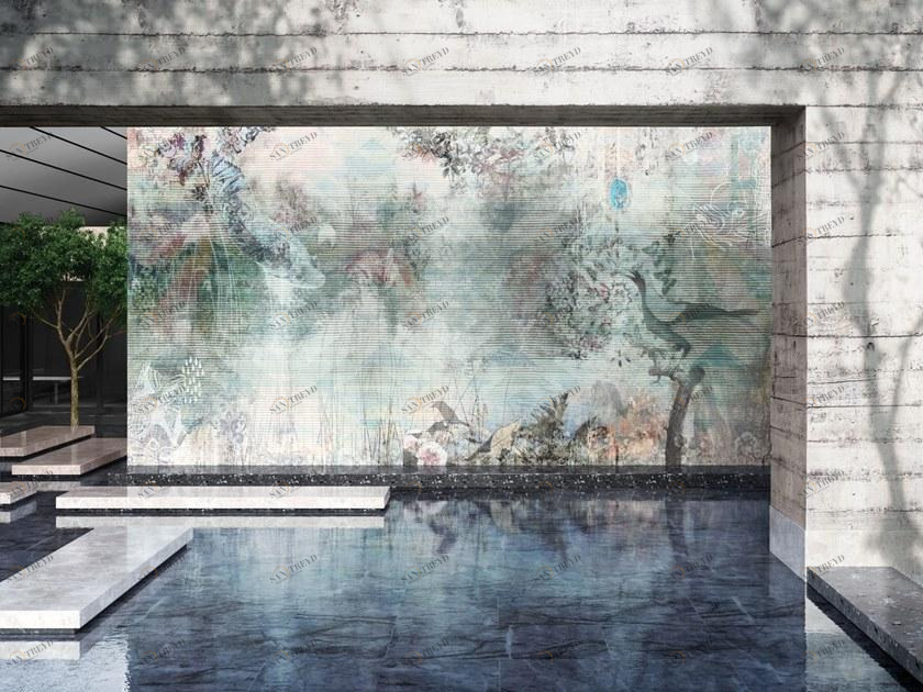 Tecnografica Обои с цифровой печатью и цветочными мотивами Collezioni d'arte sun-id-1383885