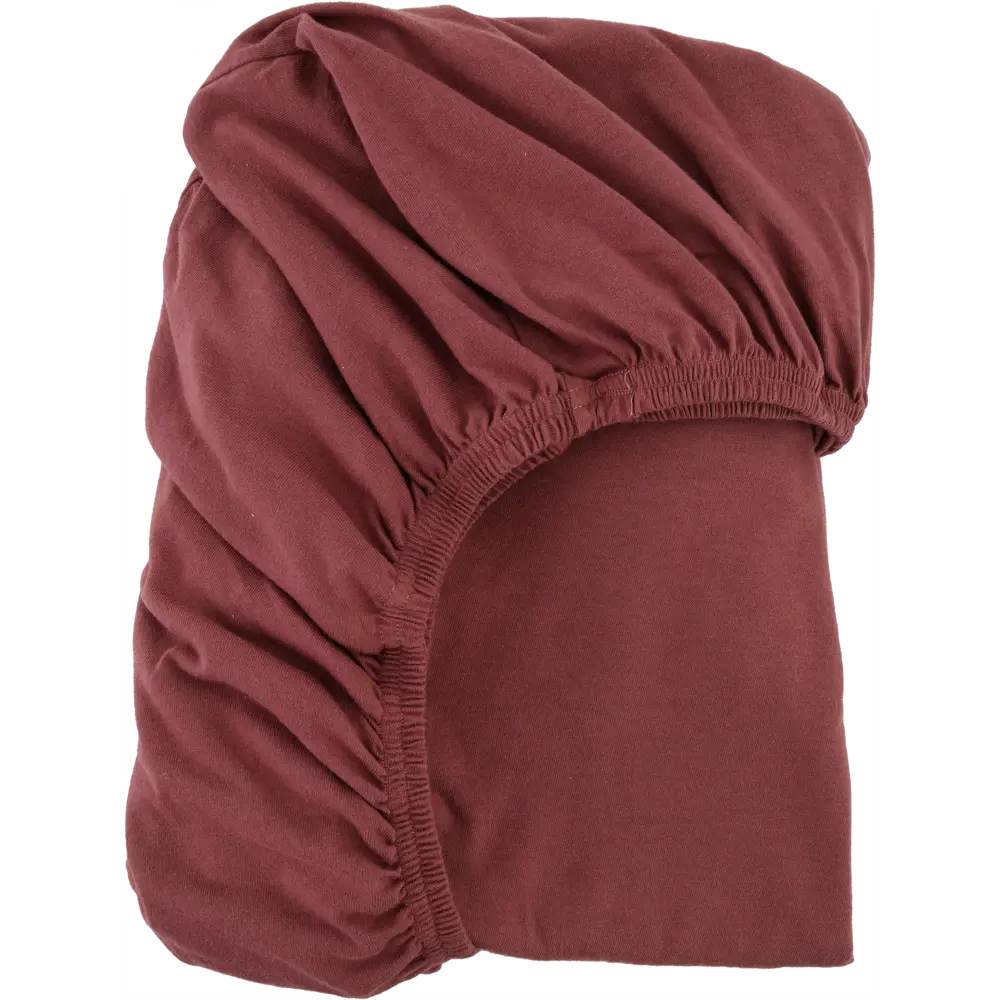 Простыня 180x200 см трикотаж на резинке бордовый 82452263 STLM-2164516 Santreyd 
