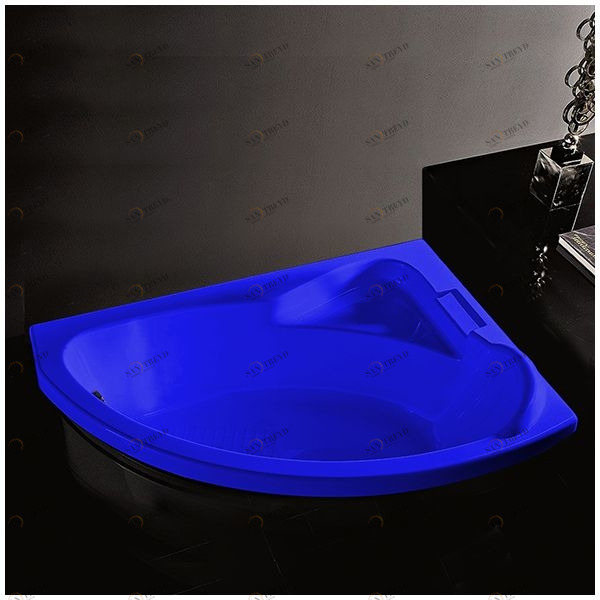 Ванна Gruppo tressee Syria V6550-DX-SI синяя угловая встроенная правая Gruppo Treesse VINV6550DXSI