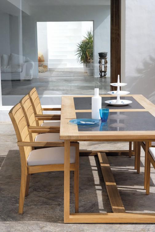 MNST1067 Обеденный стол teak 180см x 90см Manutti Siena - Вид №6