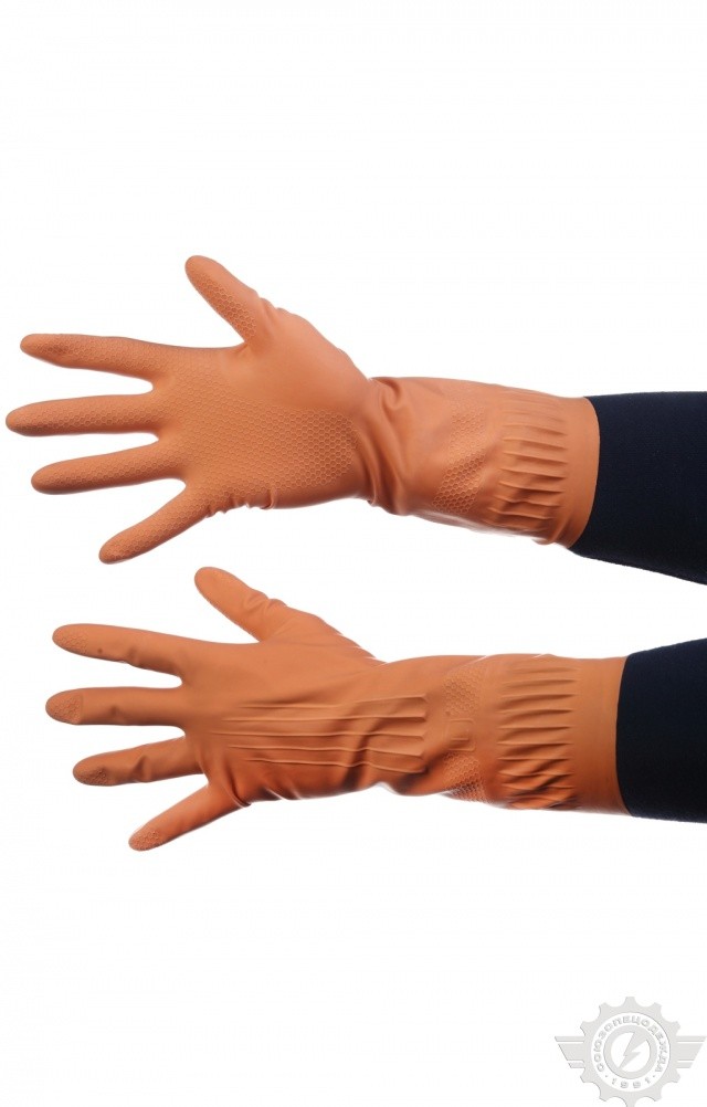 67655 Перчатки резиновые бытовые  Средства защиты рук  размер S(М) (6,5-7) Спецодежда 