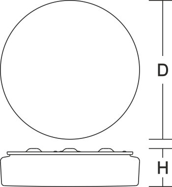 311604.862.79 светильник RZB Flat Polymero Kreis Ø515 105932 - Вид №1