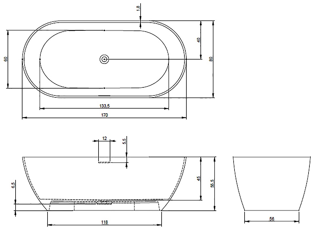 BS1000500000000 Ванна Riho Bilbao Santreyd - Вид №3