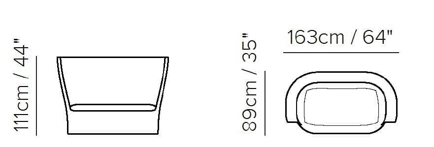 Ткань диван Natuzzi Italia накидка ARCH-00130281 - Вид №3