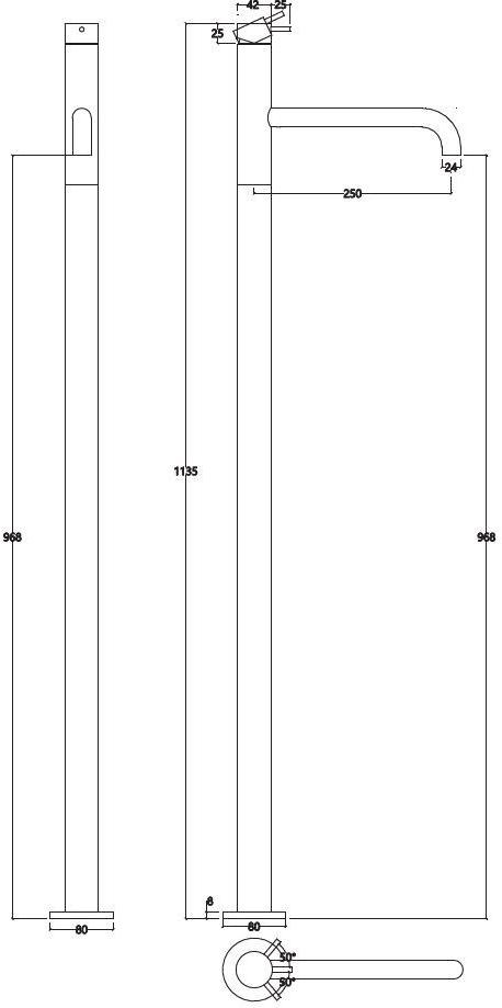 Water Evolution Смеситель для умывальника из хромированной латуни Flow sun-id-1371409 - Вид №3