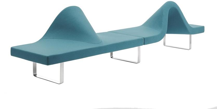 Segis Модульная скамейка с обивкой из ткани Longway Ih12  - Вид №1