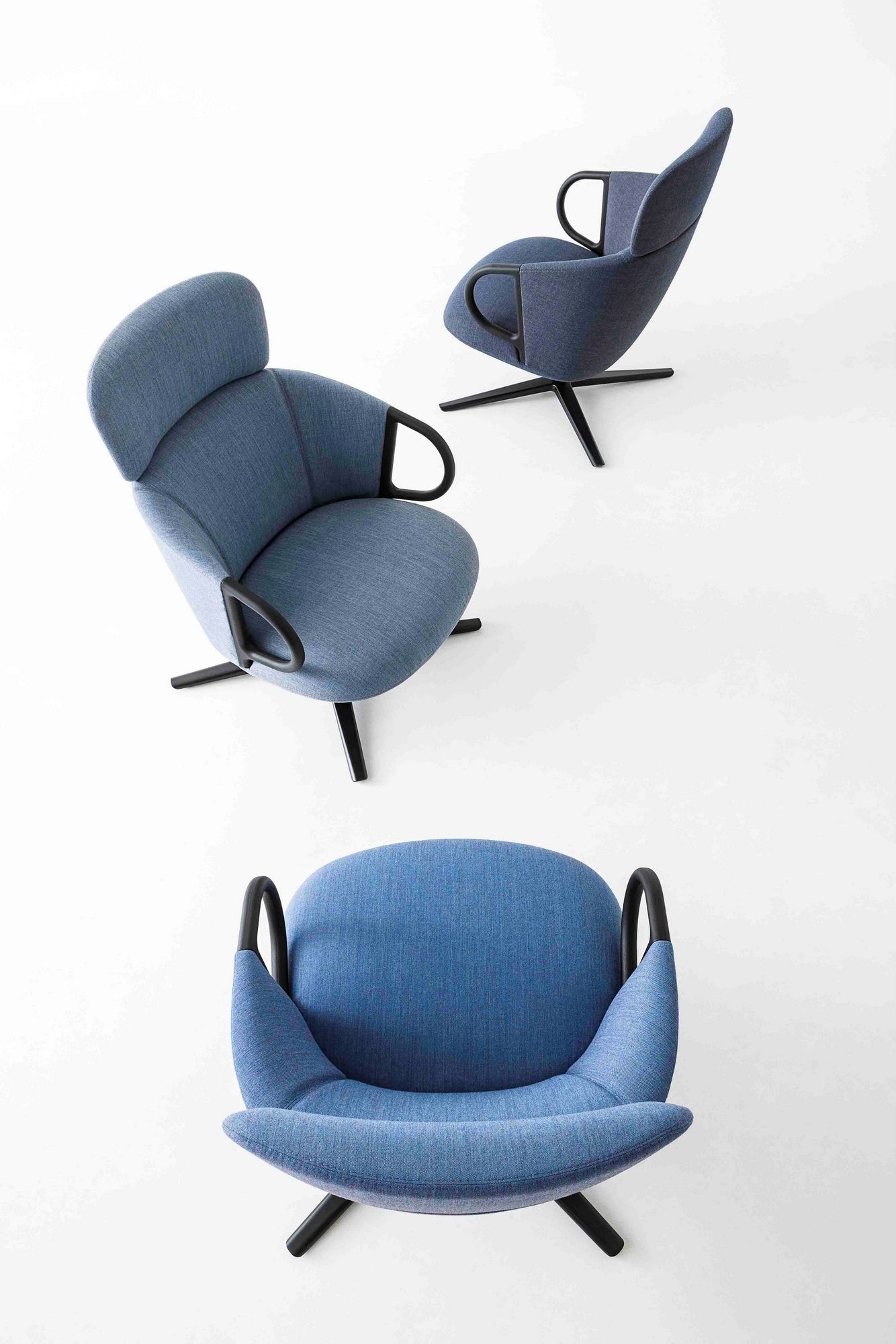 4-спицевое кресло из ткани с высокой спинкой GABER Cucaracha ARCH-00033551 - Вид №14