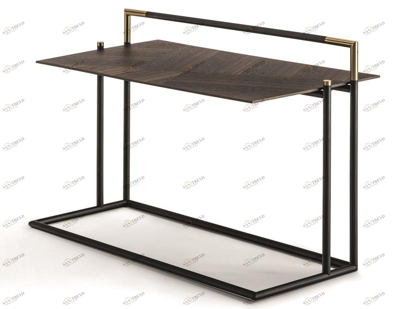 Frigerio Salotti Прямоугольный высокий столик с журнальной стойкой Kevin sun-id-1469027