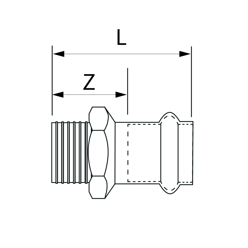 PS4243G0220600 Переходники Tece  - Вид №1